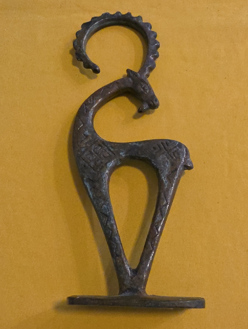 Bronze Ibex Sculpture ▪︎ Mid-to-Late 20th-Century ▪︎ Greek Museum Replica
